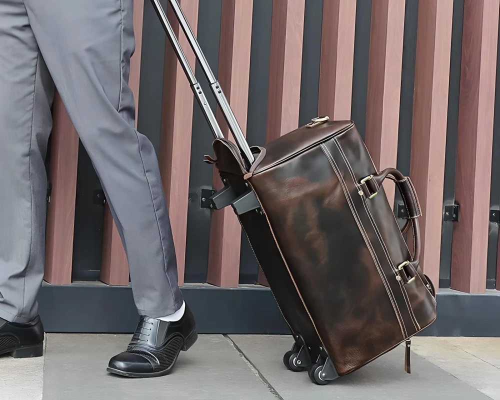 four wheel luggage trolley